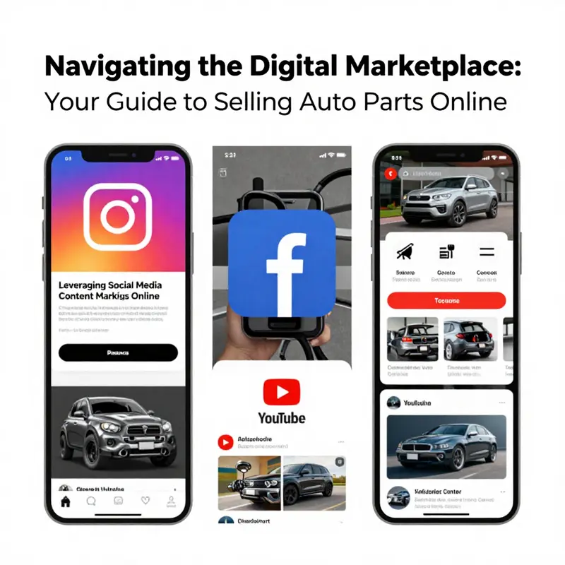 Exploring various platforms for selling auto parts online.