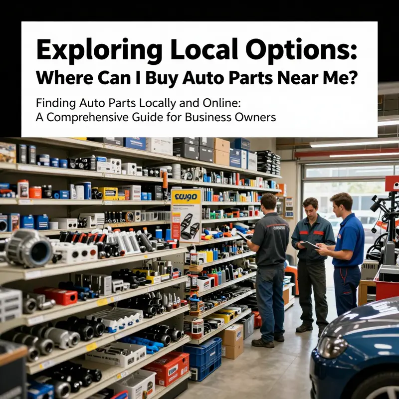 Local auto parts stores provide immediate solutions for business owners searching for quality components.