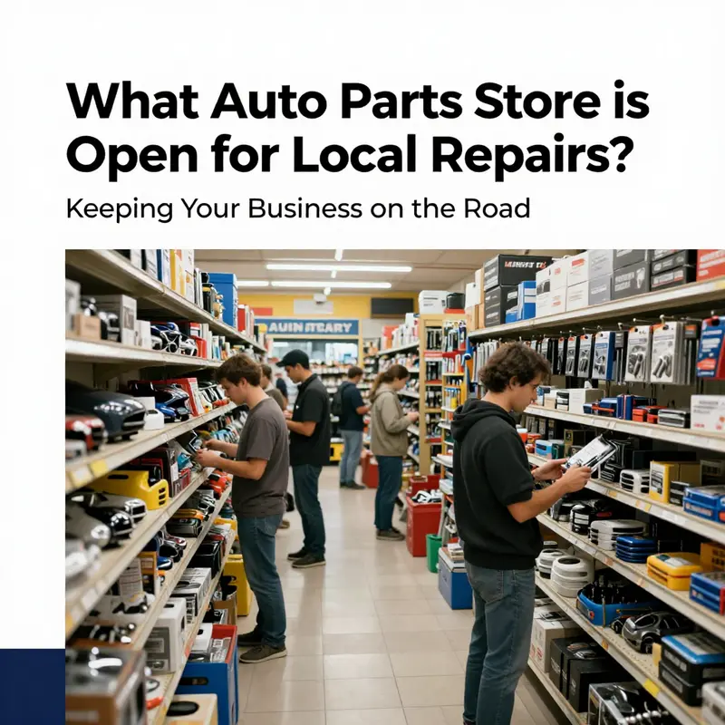 Customers selecting parts at an open auto parts store, ready to serve local vehicle repair needs.
