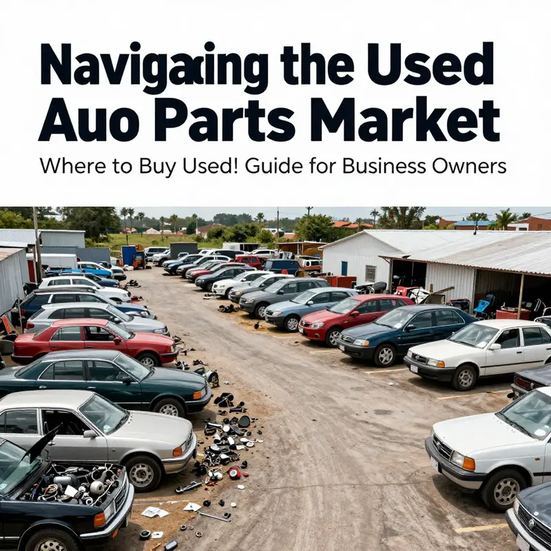 A collection of used auto parts offered on eBay, showcasing the variety and details available for prospective buyers.