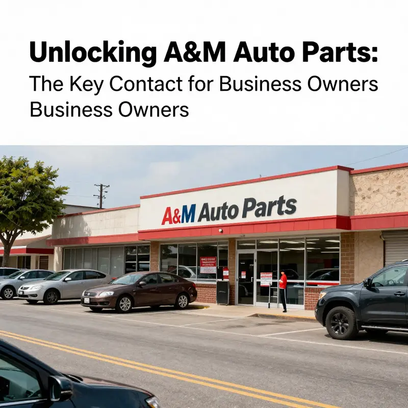 The exterior of A&M Auto Parts, illustrating the importance of having clear contact information for business inquiries.