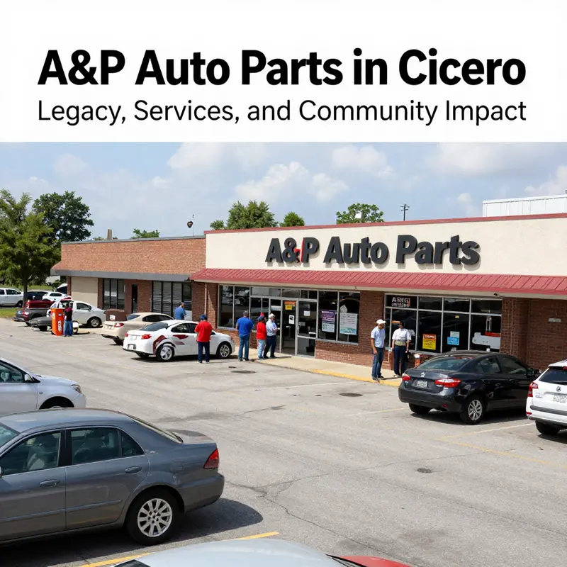 A nostalgic view of A&P Auto Parts in the early days, showcasing its humble beginnings.