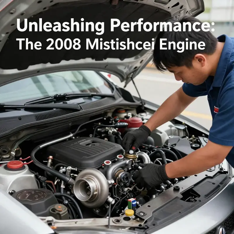 Detailed performance specifications of the 2008 Mitsubishi Lancer’s turbo engine.