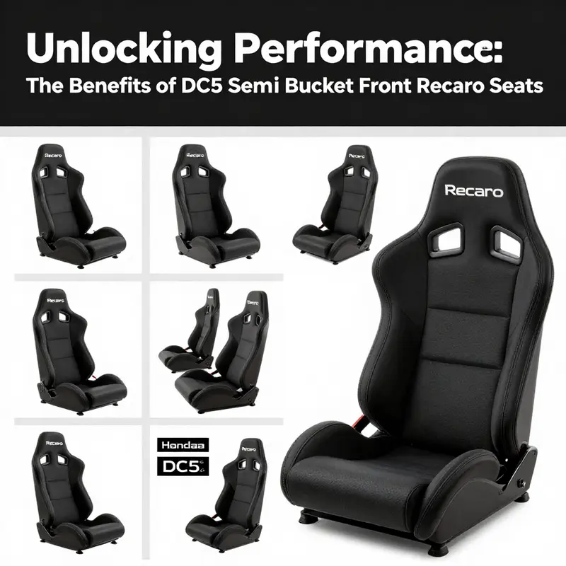 The compatibility of Recaro semi bucket seats within the Honda Integra DC5, demonstrating a flawless fit.