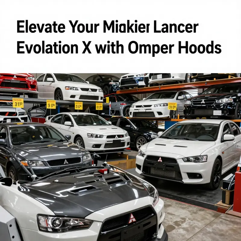 The quality craftsmanship and material integrity of an OEM hood designed specifically for the Lancer Evo X.