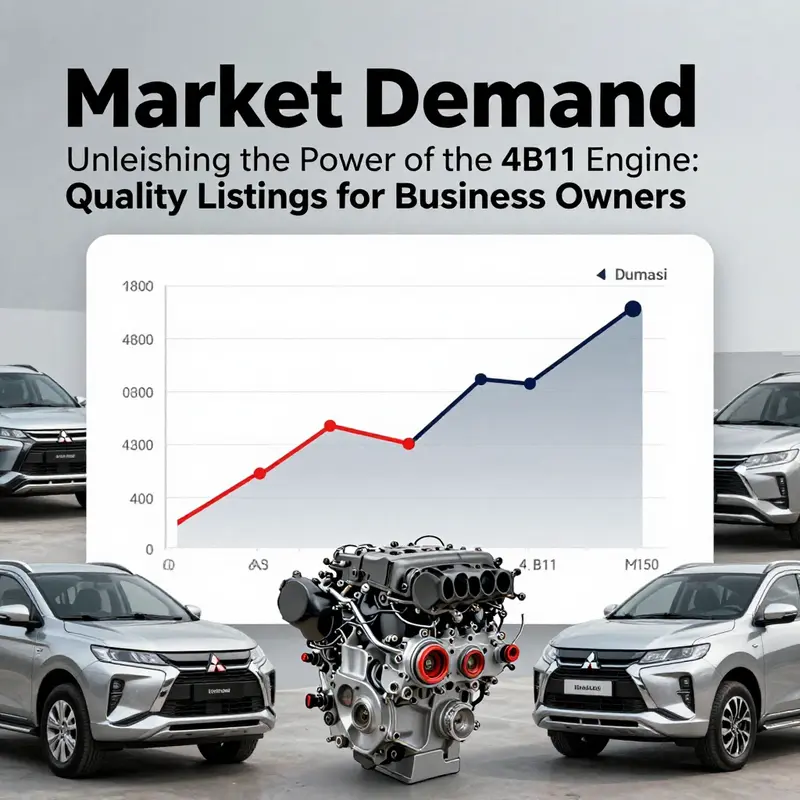 Current sales listings of the Mitsubishi 4B11 engines available on eBay.