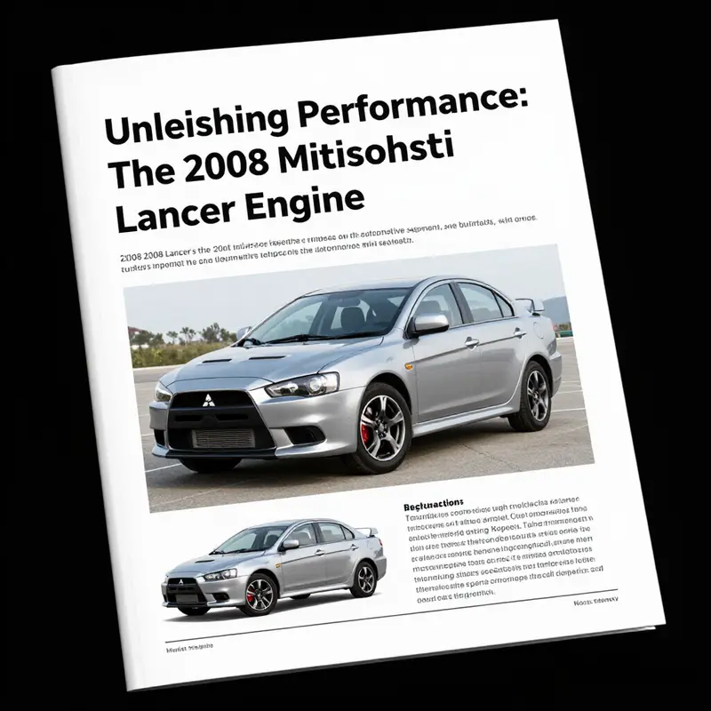 Detailed performance specifications of the 2008 Mitsubishi Lancer’s turbo engine.