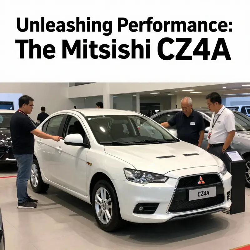 Mitsubishi CZ4A demonstrating its exceptional handling and speed on the racetrack.
