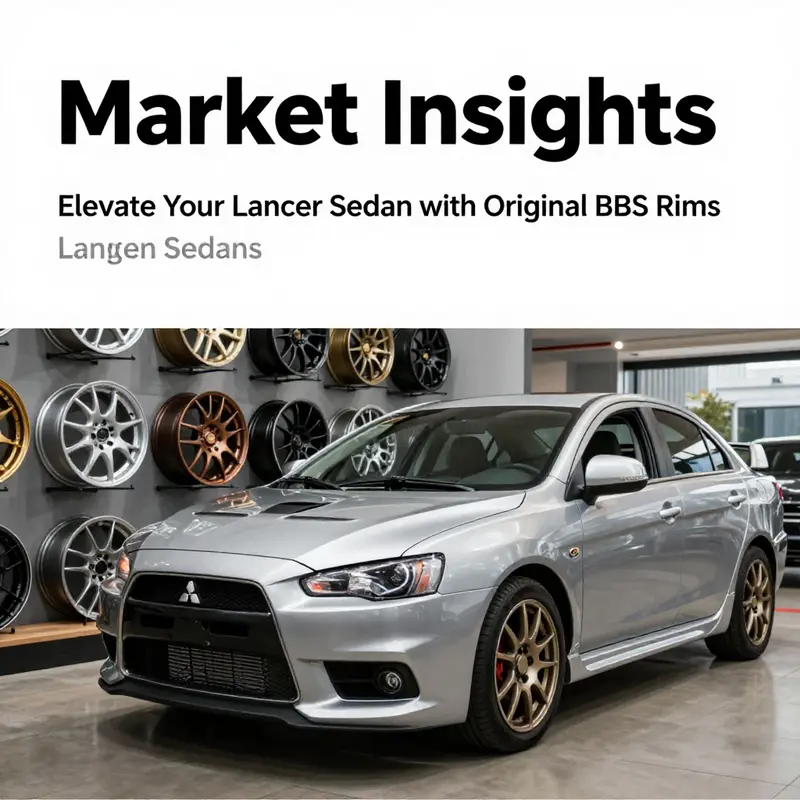 Original BBS rims for Mitsubishi Lancer showcasing design and specifications.