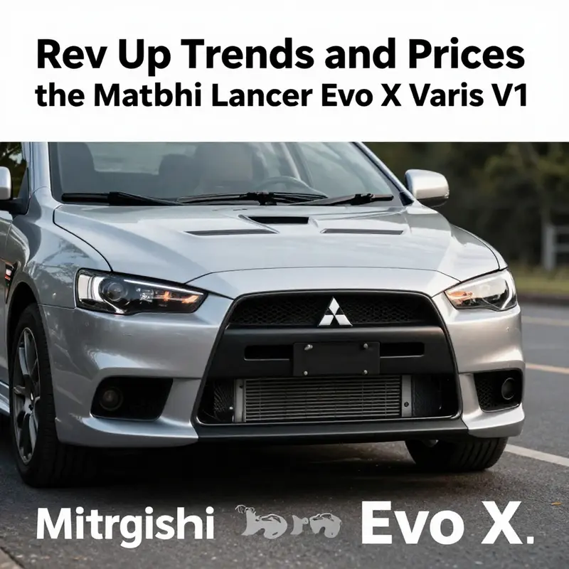 The Mitsubishi Lancer Evo X featuring the striking Varis V1 front bumper, emphasizing its cutting-edge aerodynamic design.