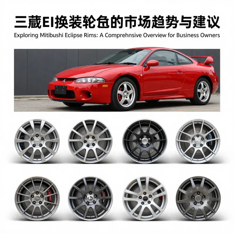 The 17-inch rims of the 1997 Mitsubishi Eclipse GSX, illustrating the design and specification updates from the second generation.