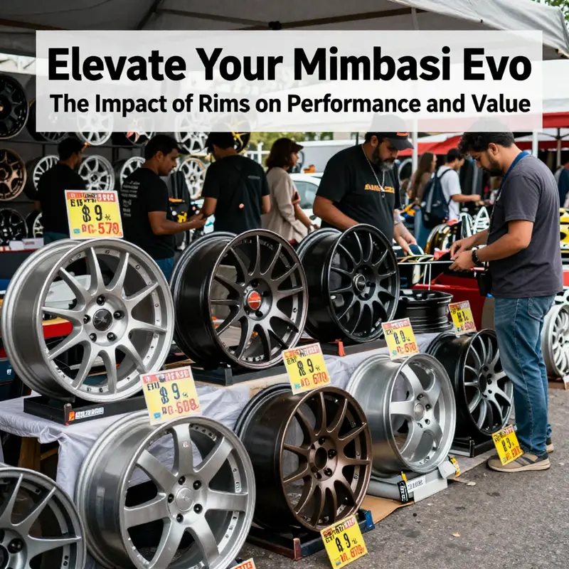 Comparison of forged and cast aluminum Mitsubishi Evo rims, illustrating their distinct properties.