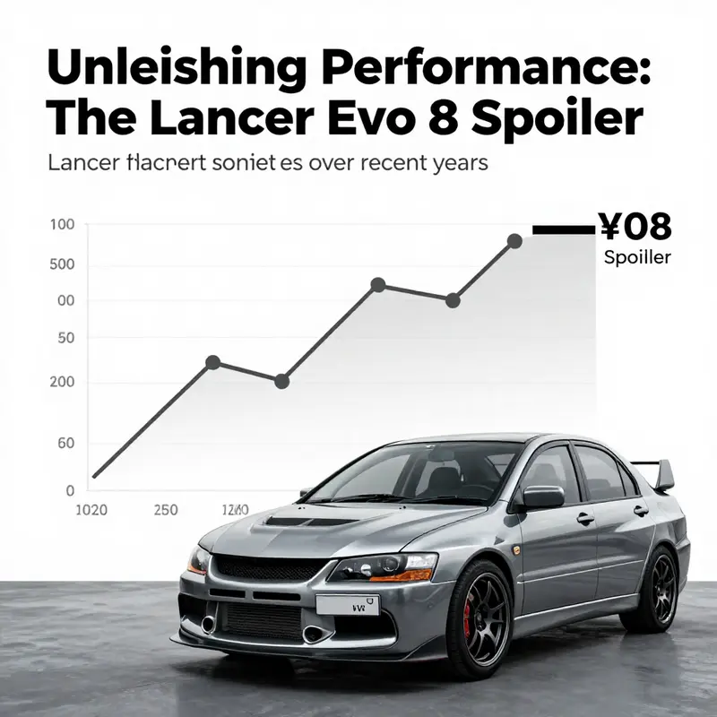 The aerodynamic design of the Evo 8 spoiler contributes to its remarkable performance.