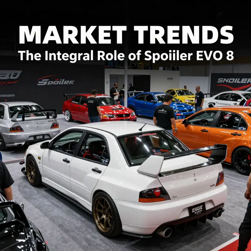 The EVO 8 demonstrating enhanced aerodynamic performance with its rear spoiler.