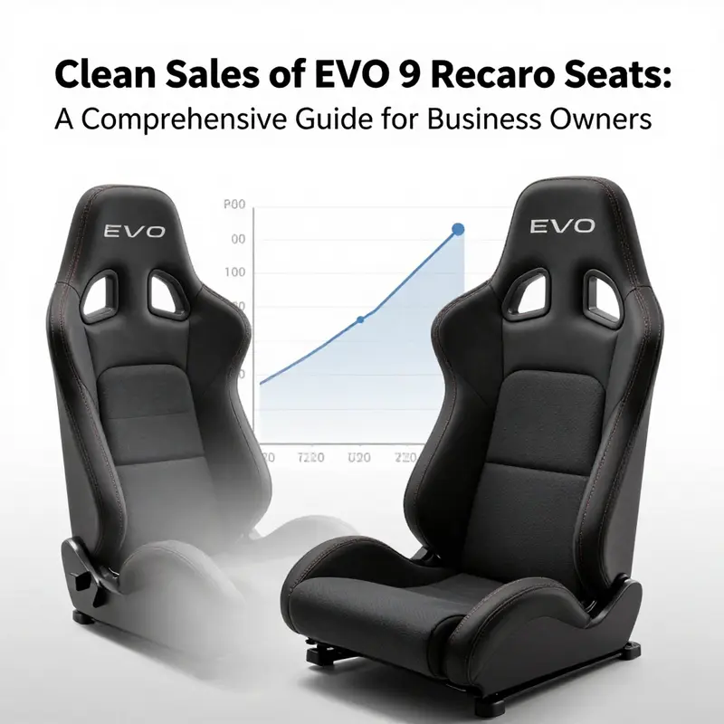 Current eBay listings for clean EVO 9 Recaro seats, displaying a variety of options.