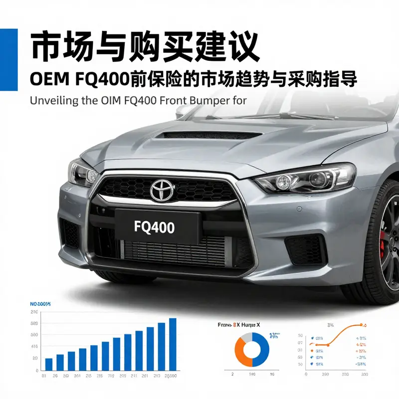 Close-up of the OEM FQ400 front bumper reflecting its superior design and material quality.