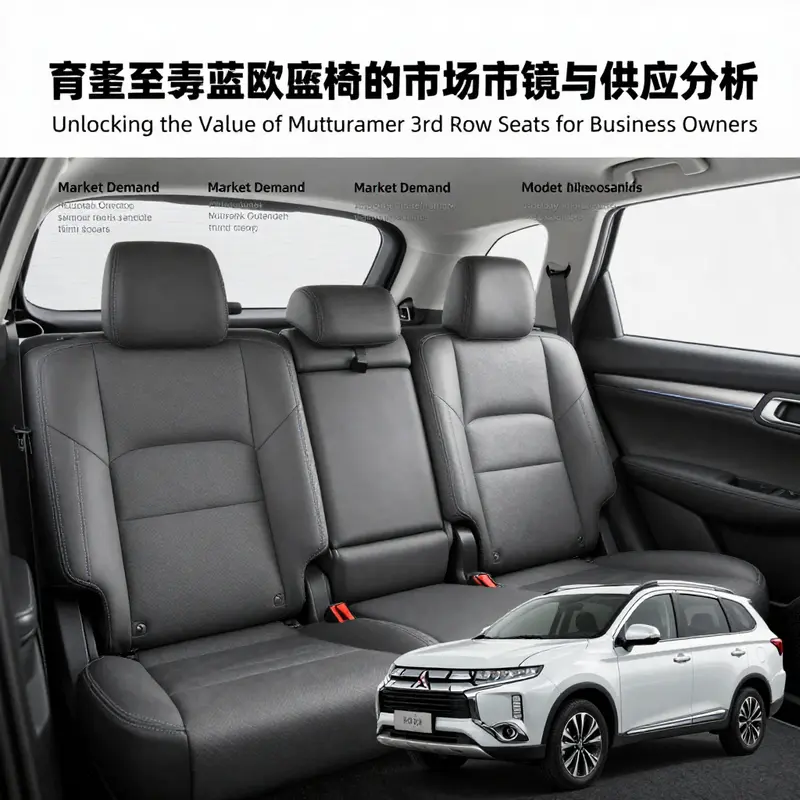 Third-row seat of the 2020-2024 Mitsubishi Outlander Sport, highlighting its premium quality.