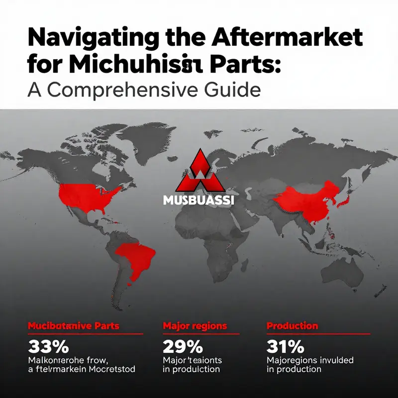 Overview of the growing global aftermarket for Mitsubishi parts, showcasing market statistics and key regions.