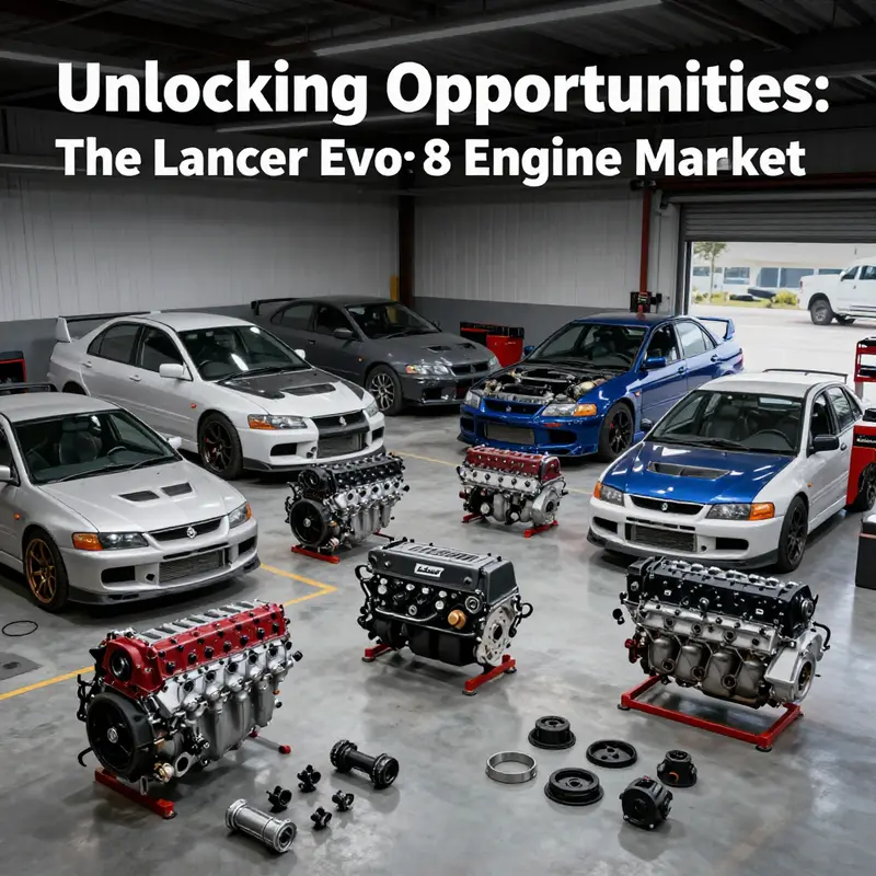 Overview of Lancer Evo 8 engine offerings in the market.