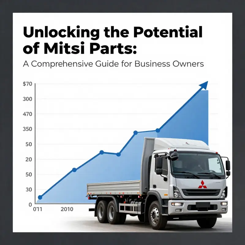 A visual overview of essential Mitsubishi truck components including key parts vital for maintenance.