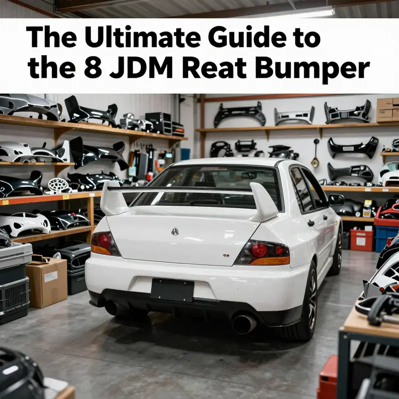 The evolution of the Evo 8 JDM rear bumper, showcasing design enhancements from the original to later models.