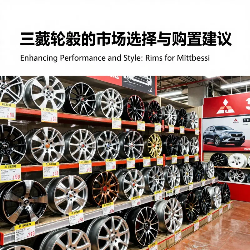 Different Mitsubishi models and their respective rim types highlighting usage applications.