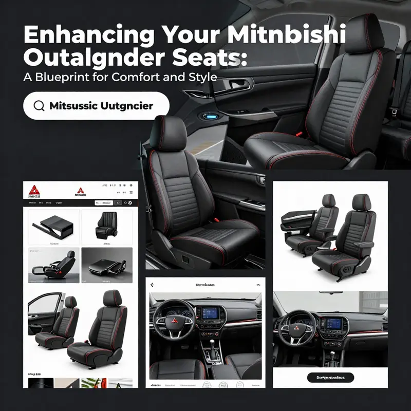 The well-designed interior of the Mitsubishi Outlander highlighting comfortable and durable seats.