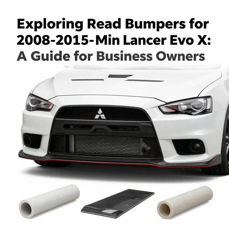 Comparison of OEM and aftermarket rear bumpers for Mitsubishi Lancer Evo X.