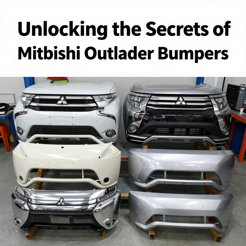 Mitsubishi Outlander bumper demonstrating its elegant design and critical safety features.