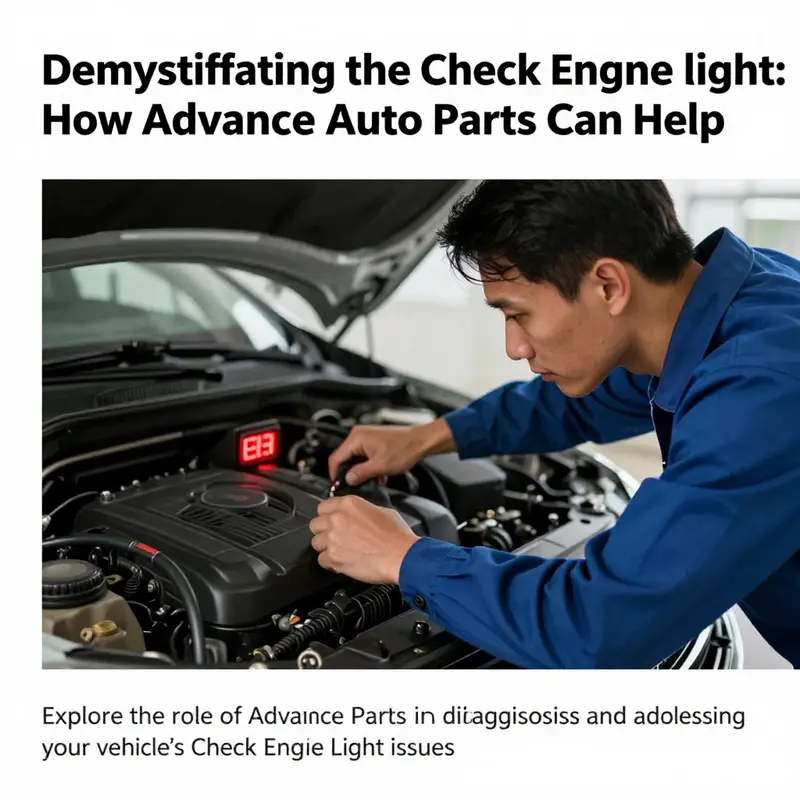 Image of a mechanic inspecting a car engine with the Check Engine light on the dashboard, symbolizing the need for immediate attention.