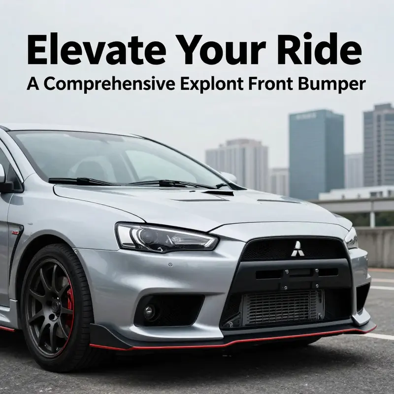 The Mitsubishi Lancer Evolution X showcasing the Varis front bumper, an ideal blend of performance and aesthetics.