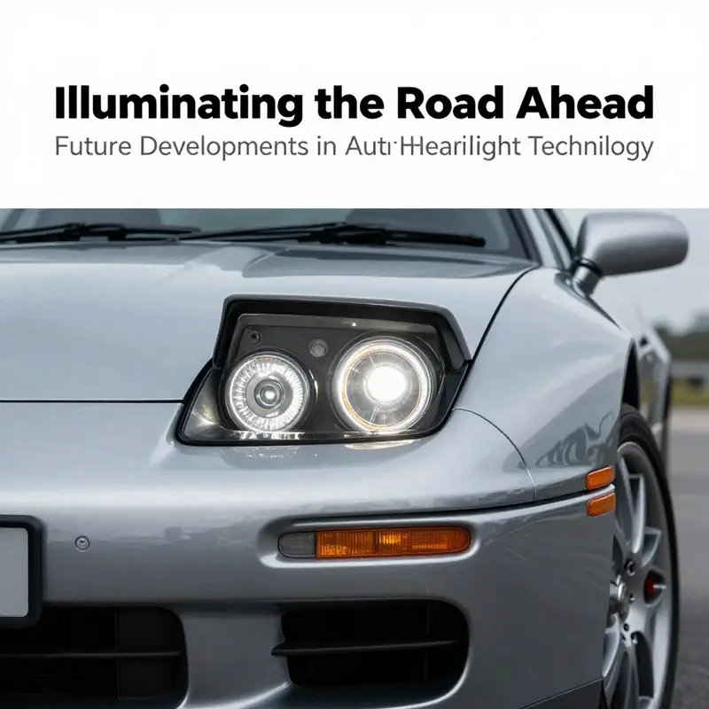 Comparison of OEM and aftermarket headlights for Mitsubishi 3000GT.
