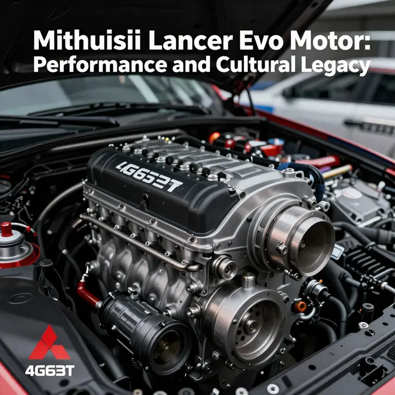 The Mitsubishi 4G63T turbocharged engine, a symbol of high performance and engineering excellence.