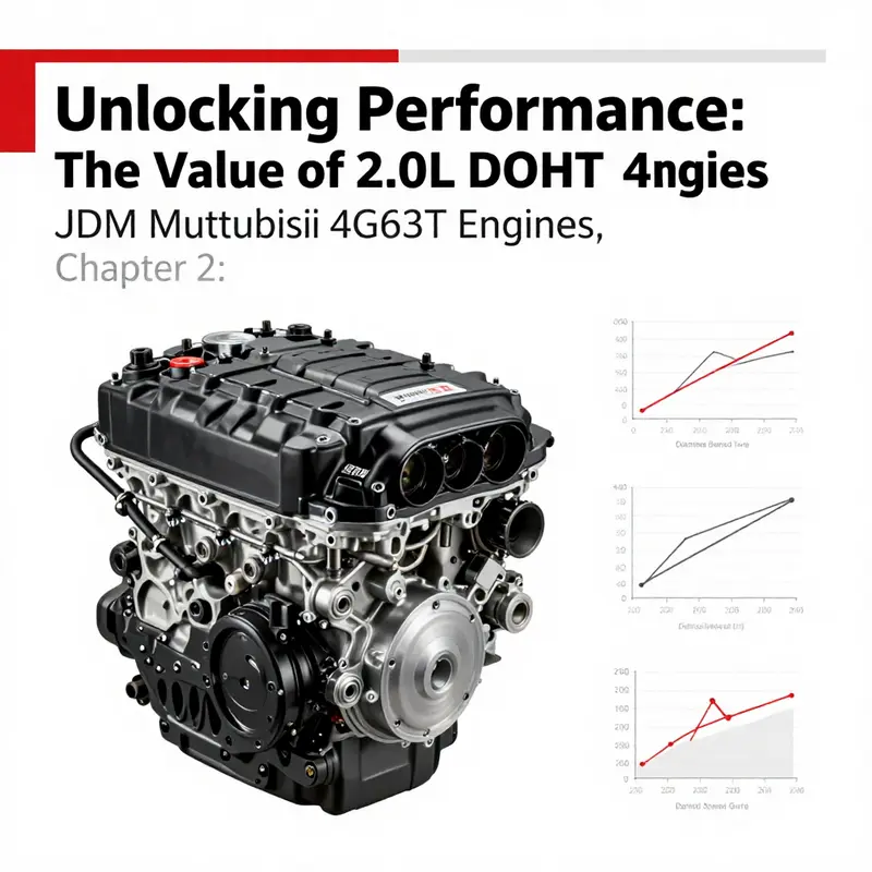 The Mitsubishi 4G63T engine, a powerhouse of performance and reliability in models like the Evo VII and Eclipse.