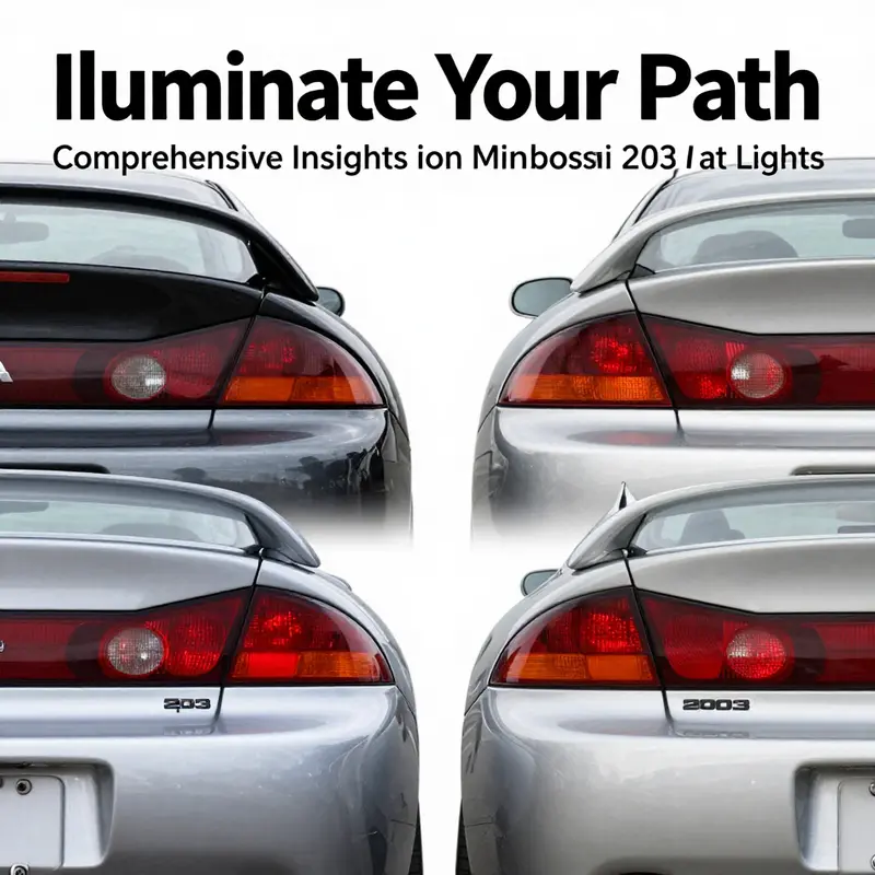 A diverse selection of replacement tail lights for the Mitsubishi Eclipse 2003.