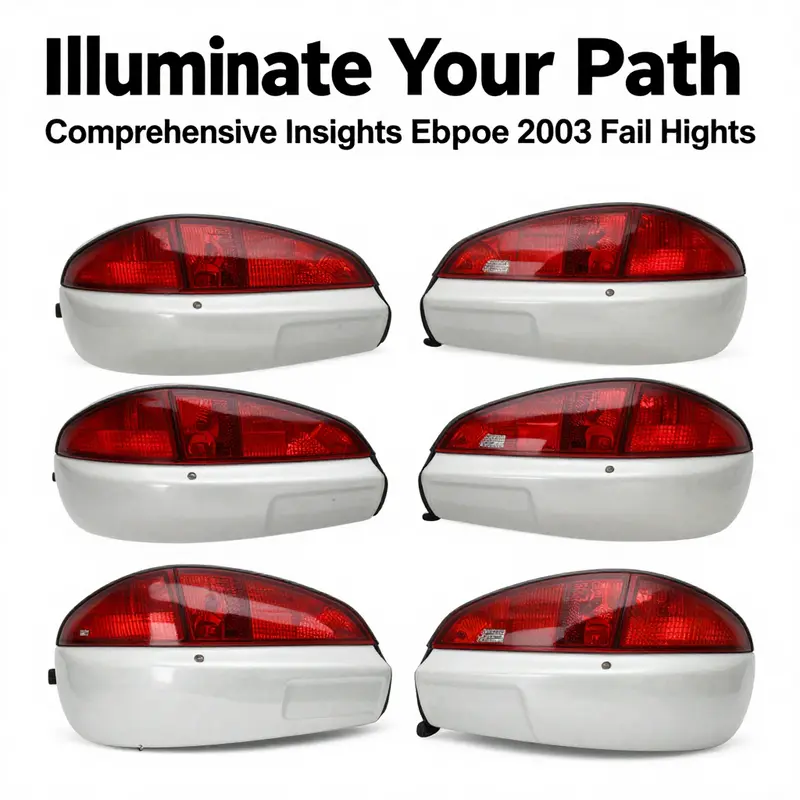 A diverse selection of replacement tail lights for the Mitsubishi Eclipse 2003.