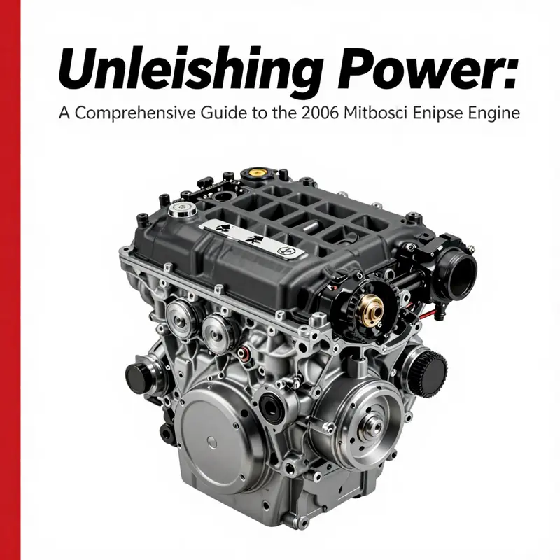 The heart of the 2006 Mitsubishi Eclipse: a 2.4-liter inline-4 engine designed for performance and efficiency.