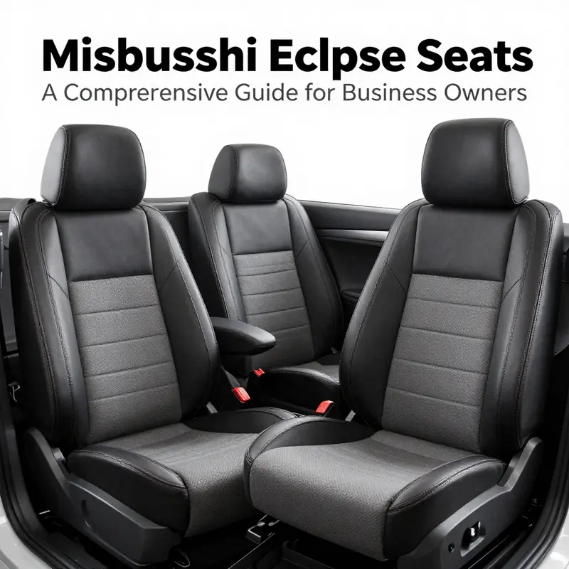 Original OEM seats of a Mitsubishi Eclipse, emphasizing quality and design.