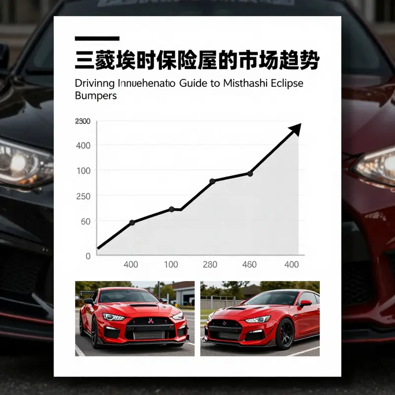 Various Mitsubishi Eclipse bumpers available from different manufacturers, emphasizing diversity in design and supply options.