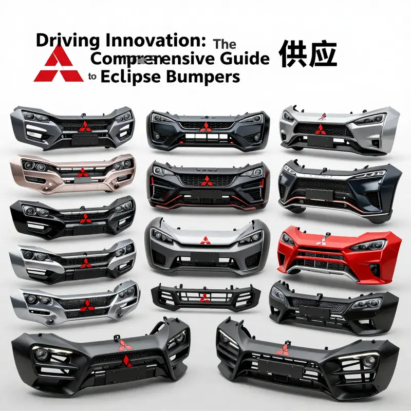 Various Mitsubishi Eclipse bumpers available from different manufacturers, emphasizing diversity in design and supply options.