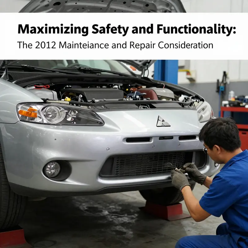 Front view highlighting the design intricacies of the 2012 Mitsubishi Eclipse front bumper.