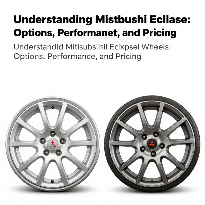 A variety of Mitsubishi Eclipse wheels showcasing different types and options available for customization.