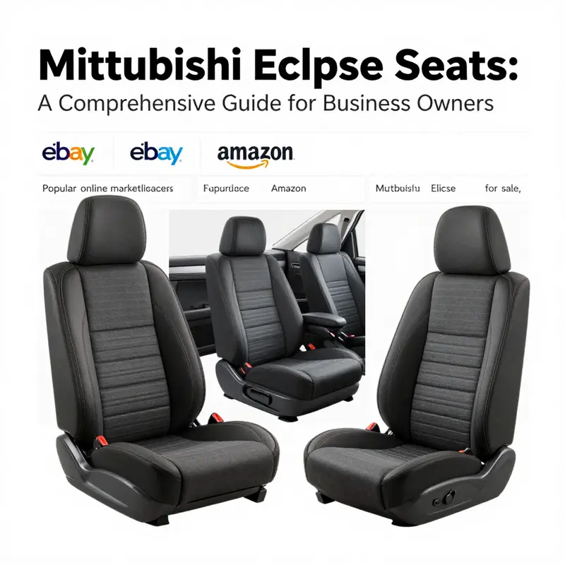Original OEM seats of a Mitsubishi Eclipse, emphasizing quality and design.