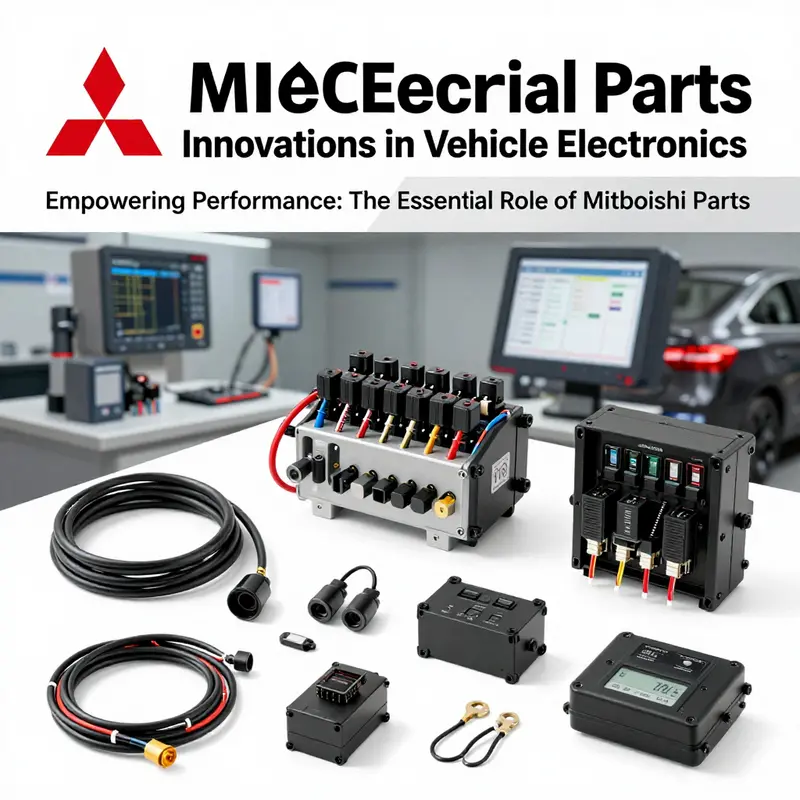 A selection of essential Mitsubishi engine parts showcasing their significance in optimizing vehicle performance.