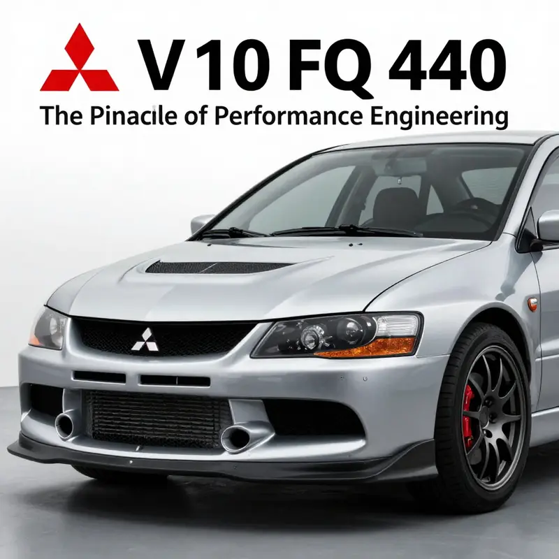The Mitsubishi Evo 10 FQ 440 demonstrates its incredible acceleration and speed on the track.