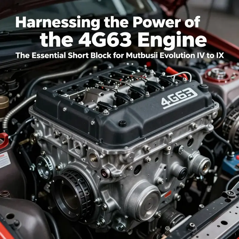 Overview of the Mitsubishi 4G63 short block engine highlighting its design and performance capabilities.