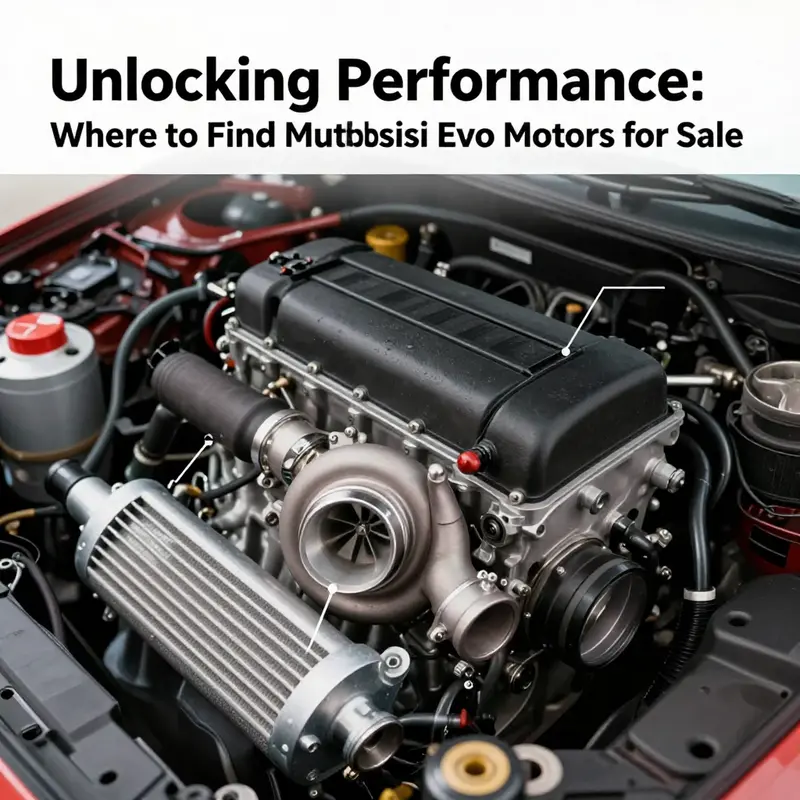 A vibrant marketplace featuring Mitsubishi Evo vehicles and engine options available for sale.