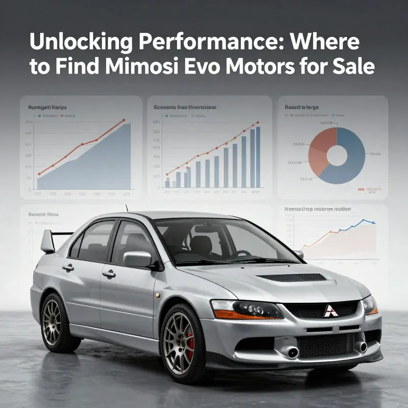 A vibrant marketplace featuring Mitsubishi Evo vehicles and engine options available for sale.