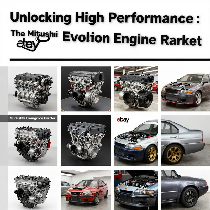 Market landscape for Mitsubishi Evolution engines, showcasing different models and their specifications.