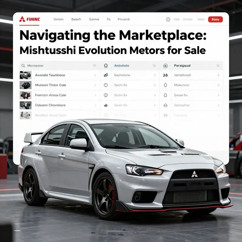 Various Mitsubishi Evolution motors can be found on online marketplaces, showcasing availability for business buyers.